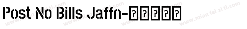 Post No Bills Jaffn字体转换